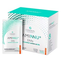 Aminnu EAAs Sabor Tangerina 10g 30 Sachês Central Nutrition Aminnu EAAs Sabor Tangerina 10g 30 Sachês Central Nutrition