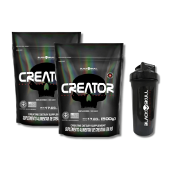 2x Creatine Creator 500g Black Skull (Coqueteira brinde) 2x Creatine Creator 500g Black Skull (Coqueteira brinde)